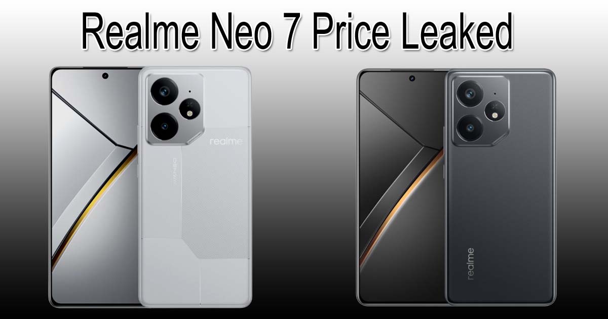 realme neo 7 price leaked